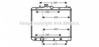 AVA QUALITY COOLING sz2111 -  Радиатор, охлаждение двигателя